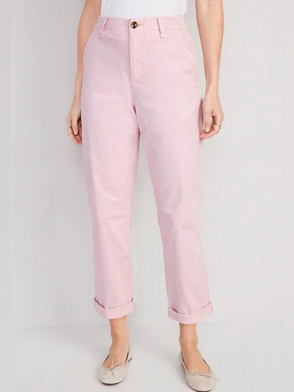 old navy easy chino pant in wisteria mist